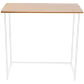 Svita Schreibtisch Klappbar Schmal Platzsparend Mehrzweck-Computertisch 80x40x76cm Eiche