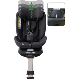 XOMAX G409 Kindersitz drehbar 360°, Standfuß, ISOFIX I mitwachsend I 0-36 kg, 0-12 Jahre, Gruppe 0+/1/2/3, 5-Punkt-Gurt, 3-Punkt-Gurt I Bezug waschbar I ECE R129