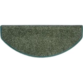 HANSE HOME Exclusiv Stufenmatte »Liberty«, halbrund, 7 mm Höhe, Uni, robust, kräftige Farben, Meliert, Treppe, Gekettelt, 15 er Set grün