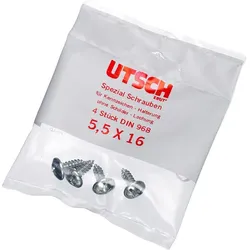 Erich Utsch Schraubenset für Kennzeichenrahmen Kennzeichenhalter  0534100