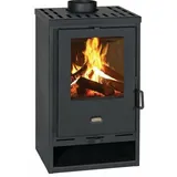 Prity - Stufa A Legna Camino Con Combustibile Solido Caminetti K1d 9kw - Black