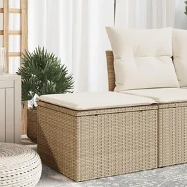 vidaXL Gartenhocker 55 x 55 x 37 cm beige 1 St.
