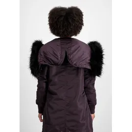 Alpha Industries Long Fishtail Jacke, Plum, S
