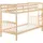 Beliani Hochbett Revin 90 x 200 cm Kiefer hellbraun