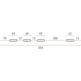 Rodigas Wandkonsole MS257 für Klimaanlagen 800x550mm
