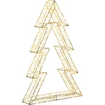 Beliani Weihnachtsbaum Silber 60 cm