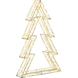 Beliani Weihnachtsbaum Silber 60 cm
