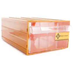 FORTE Tools K-55 Aufbewahrungsbox in 21.2x30.2x12.6 cm, Schubladenbox, Transparent, Kunststoff, mit 1 Schublade, mit Schienensystem kombinierbar ( 000051144839 )