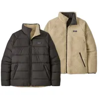 Patagonia - Reversible Silent Down Jacket - L grau