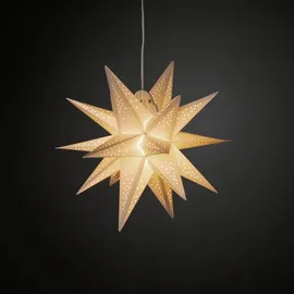 Konstsmide 3D Papierstern mit Beleuchtung und Schalter