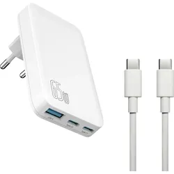 Felixx Daten-/Ladekabel (65 W), USB Ladegerät, Weiss