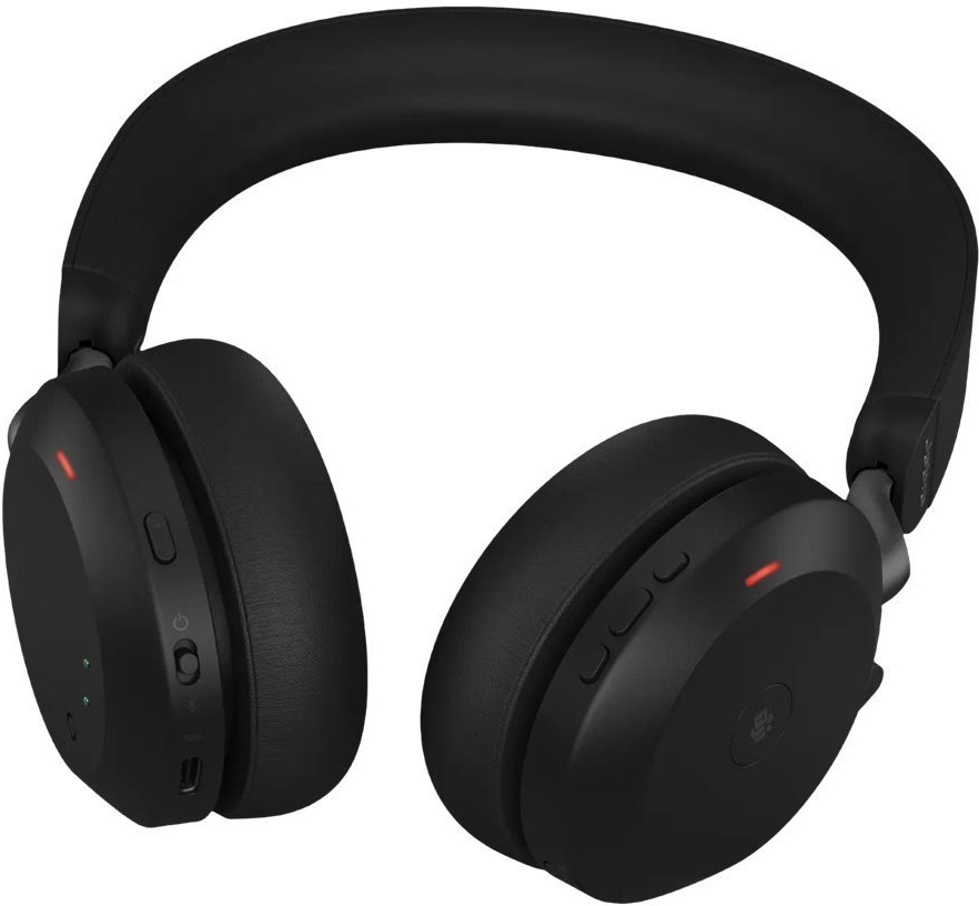 Jabra Evolve2 75 27599-999-899 PC-Headset (Alexa, Bluetooth, Stereo, DSP, On-Ear, ANC) schwarz