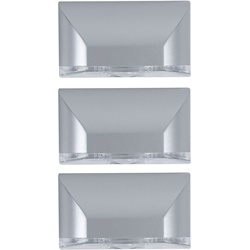 Wandleuchte Batteriebetrieben Bewegungsmelder LED Treppenbeleuchtung Batterie Nachtlicht Schrankbeleuchtung LED Bewegungssensor, zum Kleben oder Schrauben, BxH 8,1 x 4,6cm, 3er Set