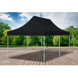 Faltpavillon Faltzelt Pavillon 3x6 Schwarz Gartenzelt Klappzelt Wasserdicht