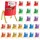 Vevor Klassenzimmerstuhltasche, 24er-Pack, 36x38 cm Rückenlehnentasche mit Namensschild, 6 Farben, Stuhlrücken-Organizer für Kinder im Klassenzimm