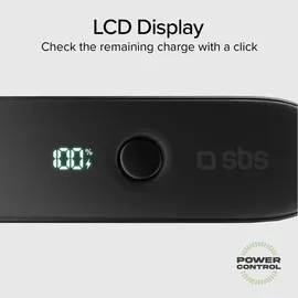 SBS Powerbank Hybrid 5000 mAh PD 20W mit integrierter Buchse