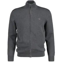GANT CASUAL COTTON ZIP CARDIGAN grau XXL