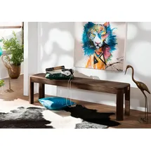 Massivmoebel24 Sitzbank Toronto Dunkelbraun 160 x 35 x 45 cm