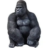Kare DESIGN Deko-Figur Gorilla XL Polyresin Schwarz
