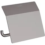 Hansgrohe AddStoris Papierrollenhalter mit Deckel, Wandmontage, Metall, Brushed Black