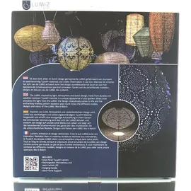 lumiz Lampion Kunststoff Ø 40/H27 cm Solar LED braun