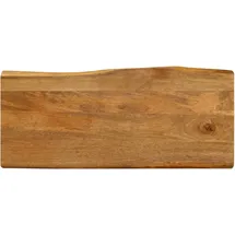 vidaXL Tischplatte mit Baumkante 80x40x2,5 cm Massivholz Mango