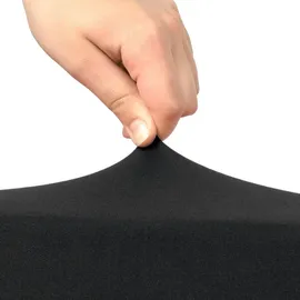 Beautissu Stehtischhusse Ø80-85cm Schwarz