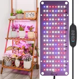 Rosnek Pflanzenlampe LED Vollspektrum, Pflanzenlicht mit 128 LEDs, Pflanzenleuchte Wachsen licht für Zimmerpflanzen Grow Light mit 3/9/12H Zeitschaltuhr