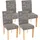 MCW Esszimmerstuhl Littau Textil grau 4er Set