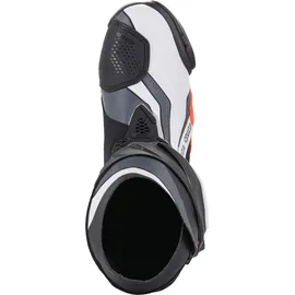 Alpinestars Supertech R Schwarz/Neon-Rot/Weiß/Grau 42