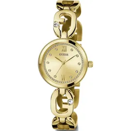 GUESS GW0759L2 CYRKONIE goldene Uhr - Gold