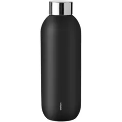 Stelton Isolierflasche Keep Cool 600 ml Edelstahl Schwarz