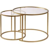 HANAH Home Aurum Transparent Glas 60 x 60 x 43 cm