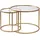 HANAH Home Aurum Transparent Glas 60 x 60 x 43 cm