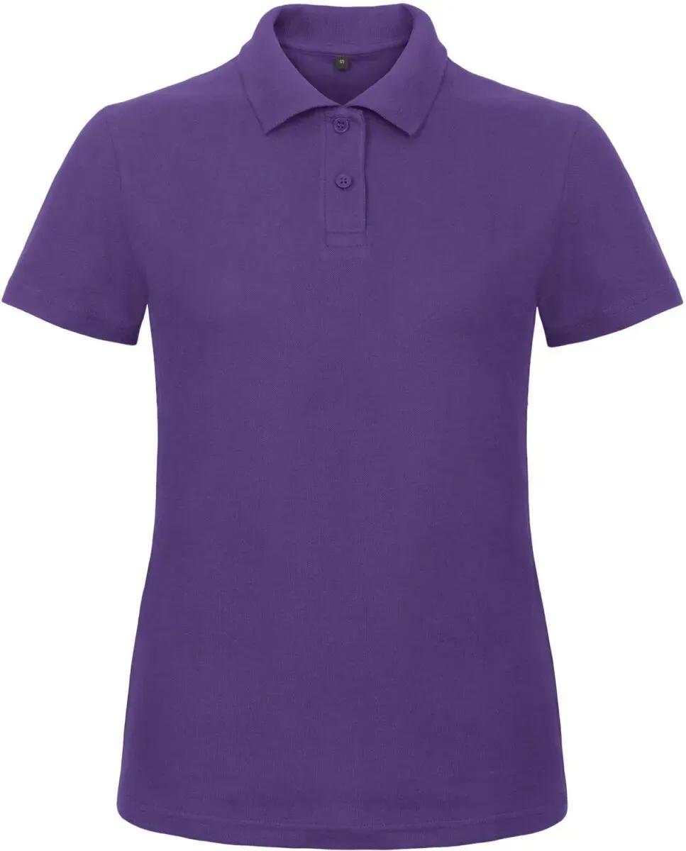 B&C Damen Piqué Polo ID.001 PWI11 purple L