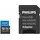 Philips MicroSDXC Card 512GB Class 10 UHS-I U3 incl. Adapter