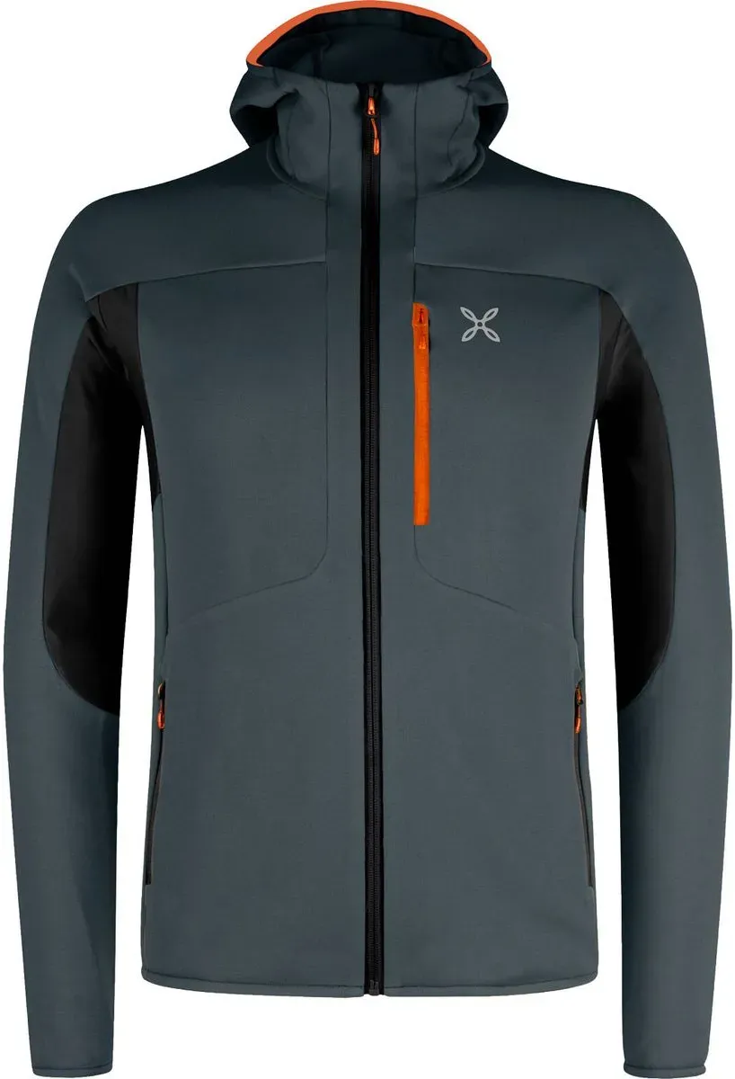 Montura Smooth 2 Hooded Maglia piombo/orange (9368) M