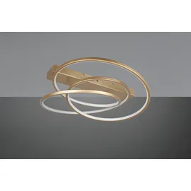 Trio Darvin 34 W rund goldfarbig