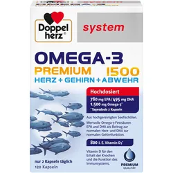 Doppelherz system Omega-3 Premium 1500 Herz+Gehirn+Abwehr
