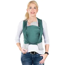 Hoppediz Tragetuch für das frühgeborene Baby, extra schmal, mit bebilderter Anleitung, Frühchentuch forest 4,60 x 0,45 m