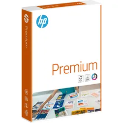 HP Premium-Papier – hochwertig, professionelles Aussehen, A4, 90 g/m2, 168 Weißgrad, Box mit 5 Ries (2.500 Blatt)