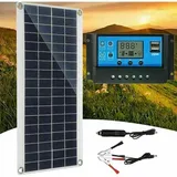 Solarpanel 300 w 12 v, Solarpanel-Set, Batterieladegerät-Set mit 60 a Solarladeregler für Wohnmobil, Yacht, Outdoor, Garten, Cisea-Beleuchtung