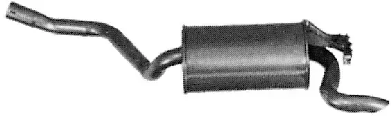 IMASAF Endschalldämpfer 480607 hinten für Mercedes