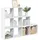 vidaXL Raumteiler-Bücherregal 137,5 x 29 x 103,5 cm Weiß