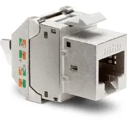 Niko Züblin 650-45078 Geschützter RJ45 Stecker STP Kat. 6A, PoE++ ready für Bandbreiten bis 500MHz 65045078