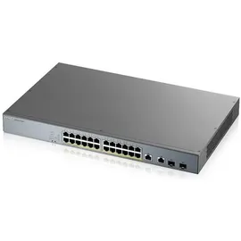 ZyXEL GS1350-26HP Gigabit Smart Switch, 24x RJ-45, 2x RJ-45/SFP, PoLRE/PoE+
