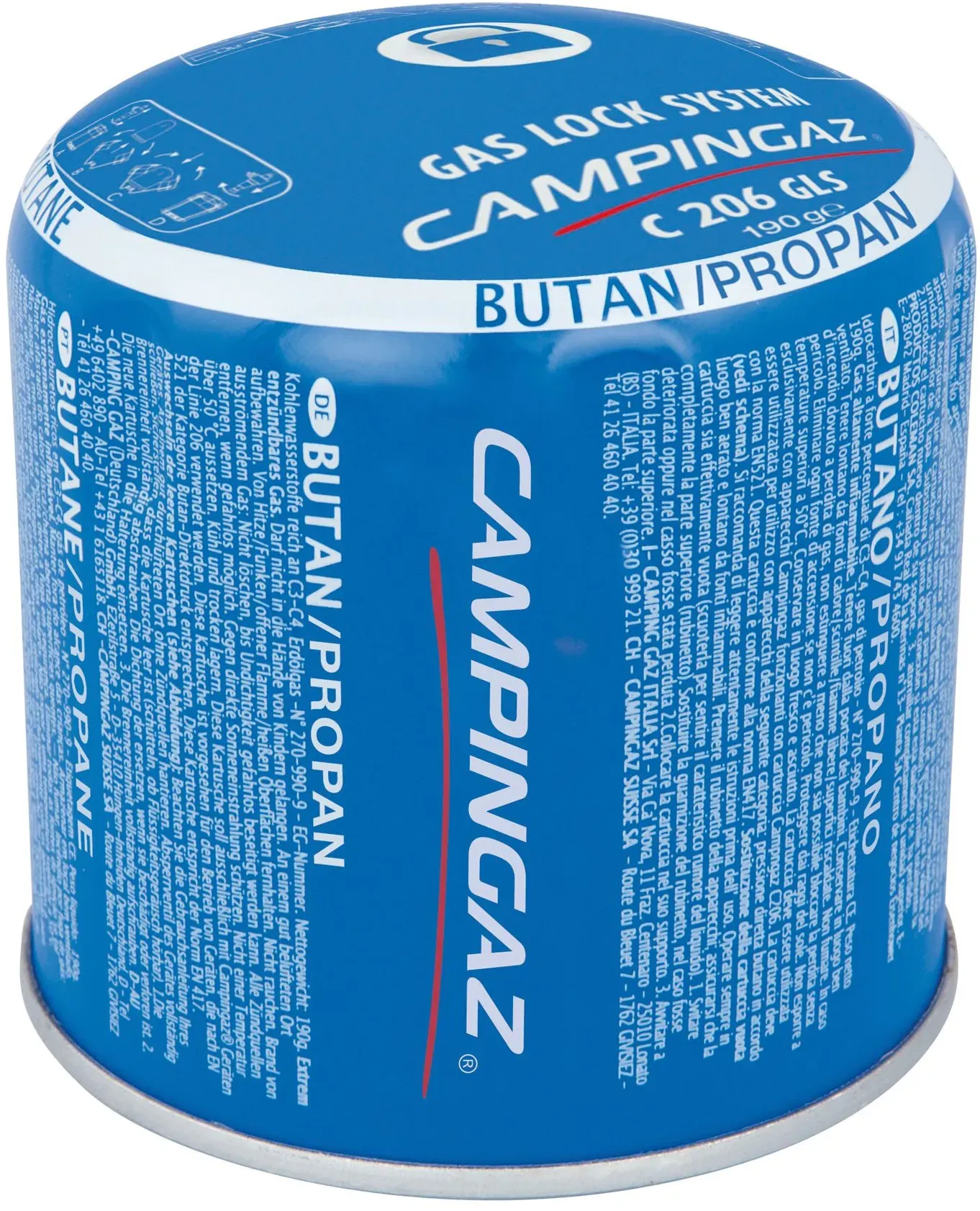 Campingaz C 206 GLS Stechkartusche (190g) - STK - blau, weiss