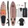 CITYSPORTS Stand Up Paddle Set 320 x 80 x 15 cm Holzmaserung