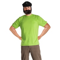 Maskworld Efraim Langstrumpf - Vater von Pippi- Piraten-Kapitän - Kostüm für Erwachsene mit Hemd, Mütze, Bart & Ohrring - Größe XXL - Verkleidung für Karneval, Fasching & Motto-Party