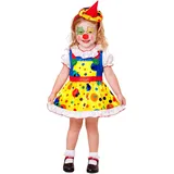 W WIDMANN MILANO Party Fashion - Kinderkostüm Clown, Kleid, Minihut, Faschingskostüme